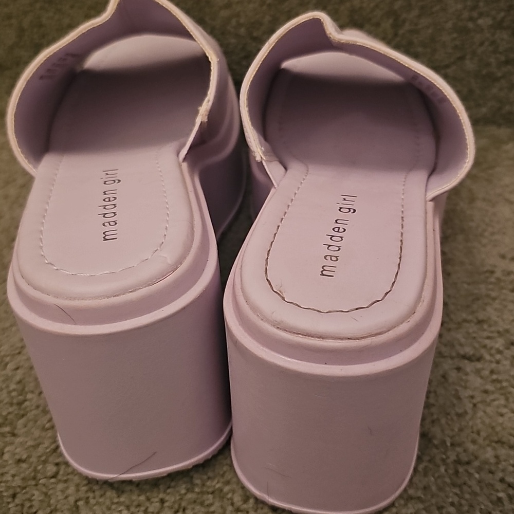 L WIndii Wedge Madden Girl Lilac Lavender Purple - Picture 10 of 11